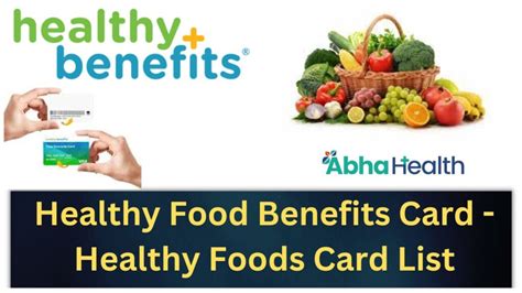 UPMC healthy food card list